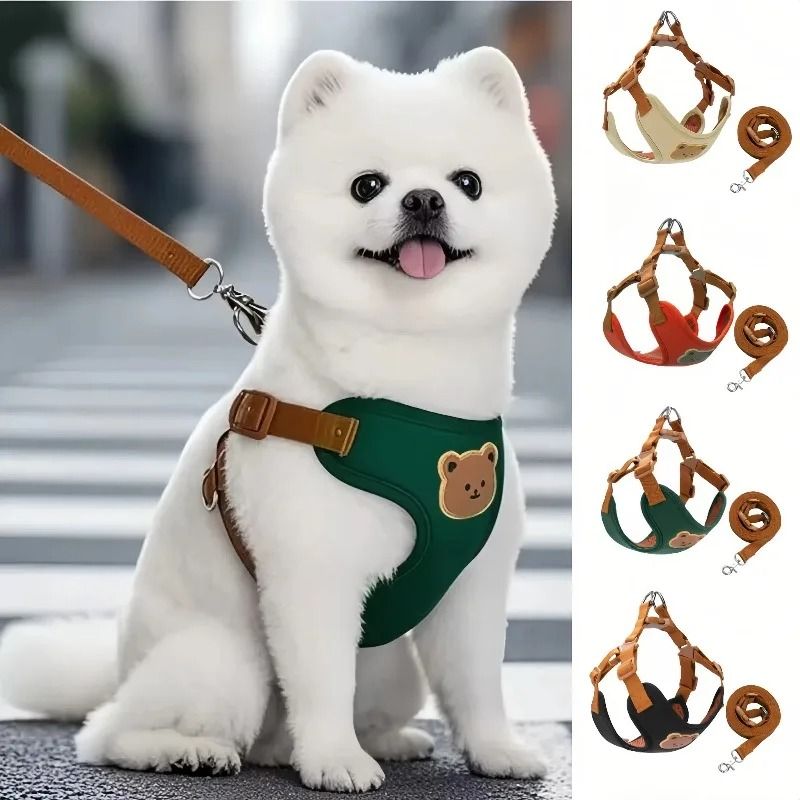 Pet Dog Harness and Leash Set for Small and Medium Pets