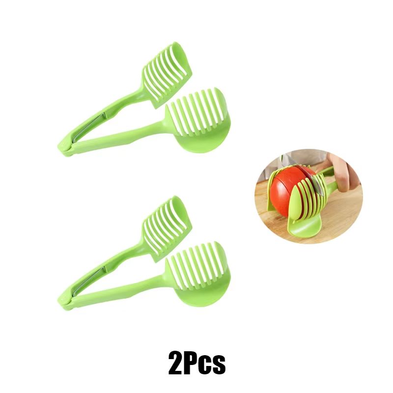Stainless Steel Fruit & Vegetable Slicer Clip – Precision Kitchen Cutter Tool for Easy Tomato, Lemon, Orange, and Onion
