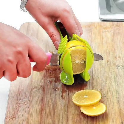 Stainless Steel Fruit & Vegetable Slicer Clip – Precision Kitchen Cutter Tool for Easy Tomato, Lemon, Orange, and Onion