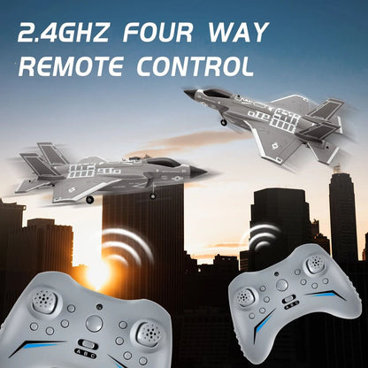 Four Channel Remote Control Fighter Jet with Brushless Motor and Fixed Wing Design