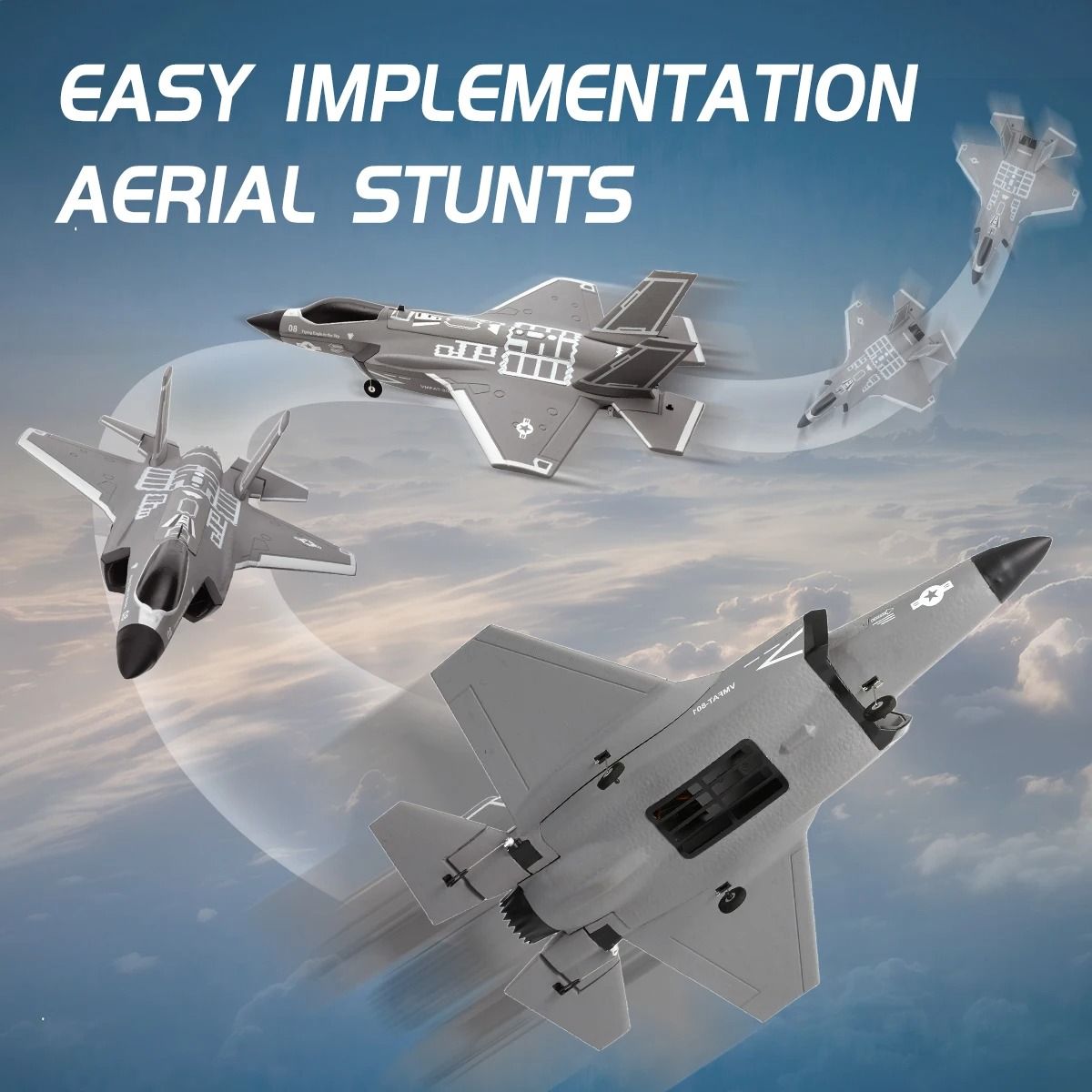 Four Channel Remote Control Fighter Jet with Brushless Motor and Fixed Wing Design