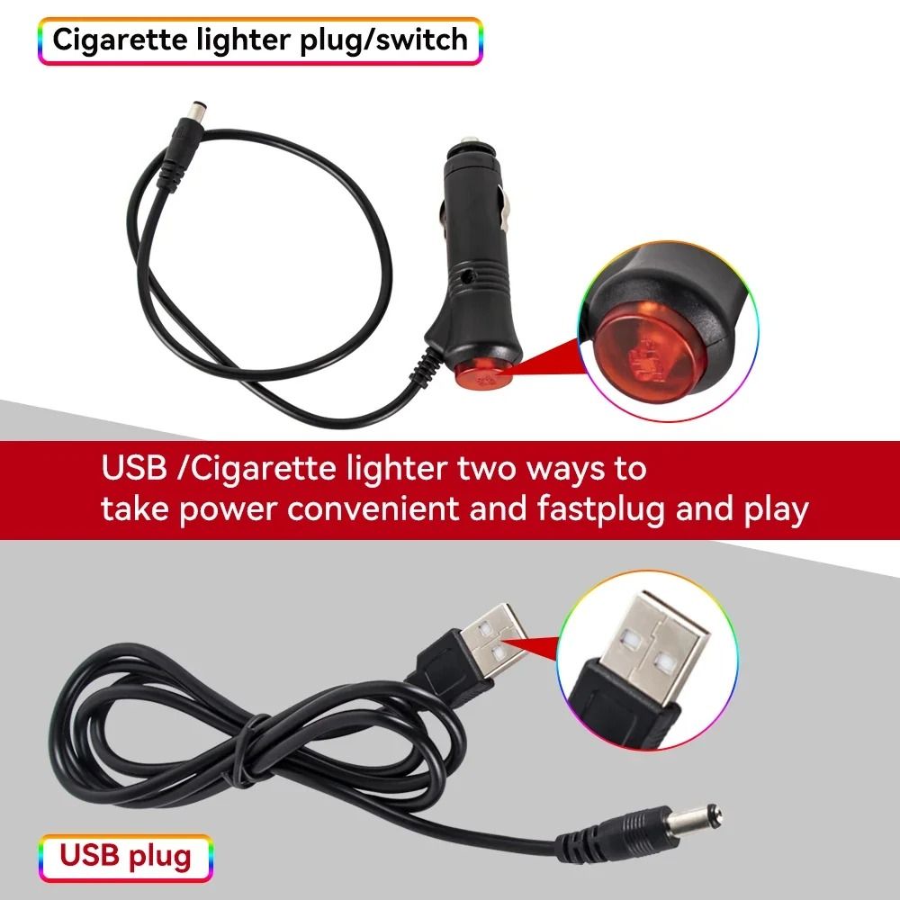 LED Car Interior Ambient Foot Lights with Music Control and App
