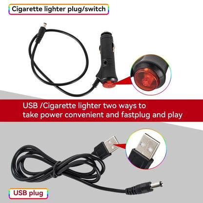 LED Car Interior Ambient Foot Lights with Music Control and App