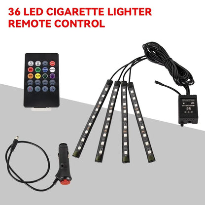 LED Car Interior Ambient Foot Lights with Music Control and App