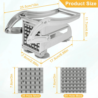 Stainless Steel Manual Potato Cutter and French Fries Slicer