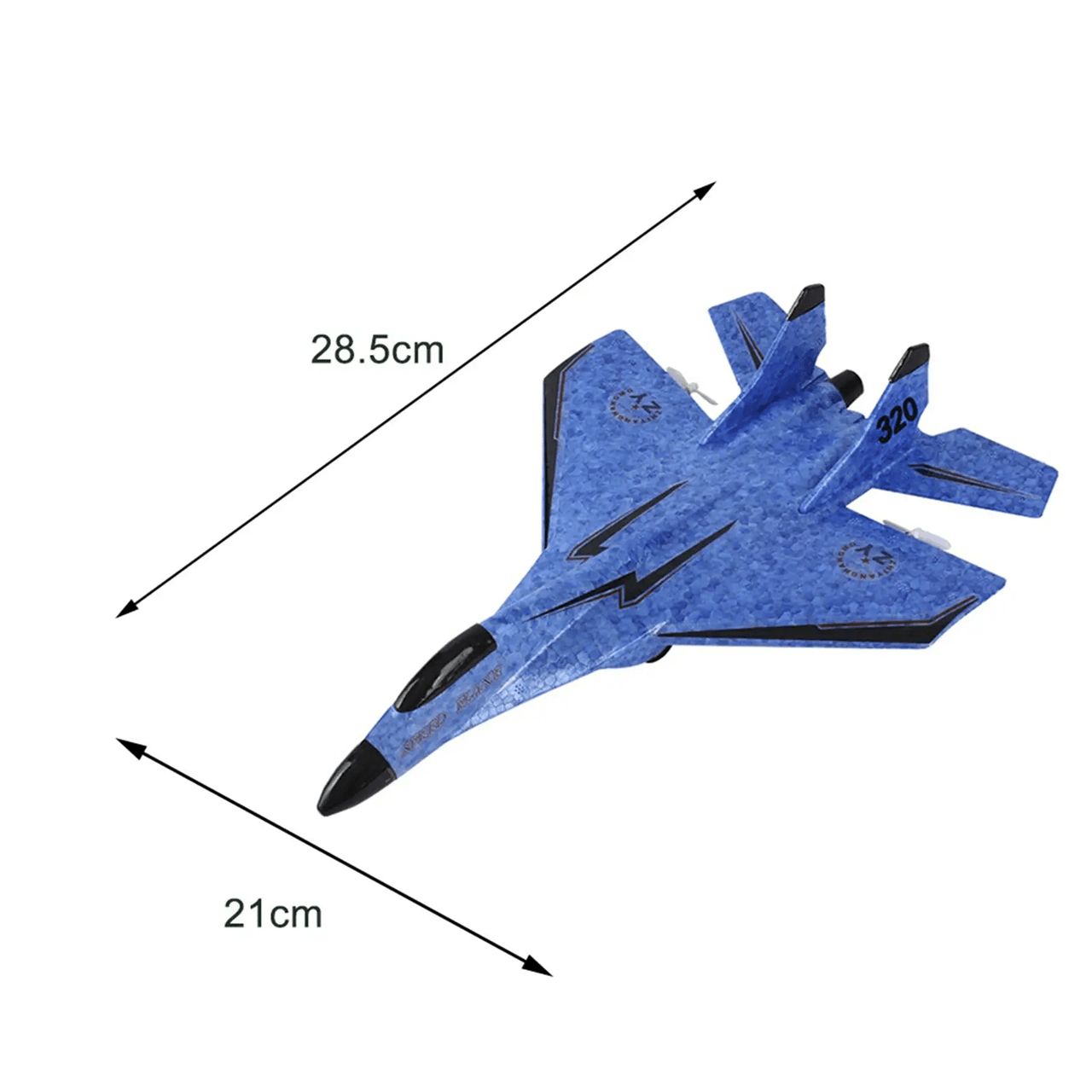 RC Glider Jet Fighter with Night Lights and Anti Falling Design for Beginners