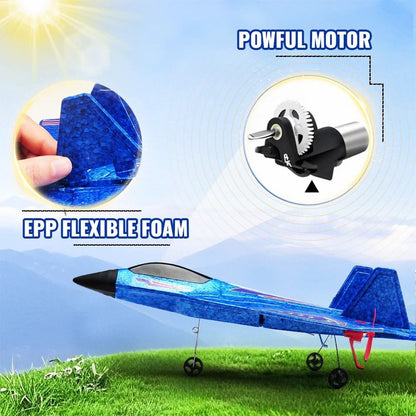 Remote Control Foam Jet Aircraft with LED Lights