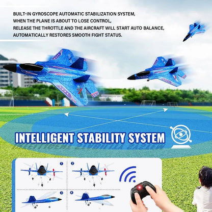 Remote Control Foam Jet Aircraft with LED Lights