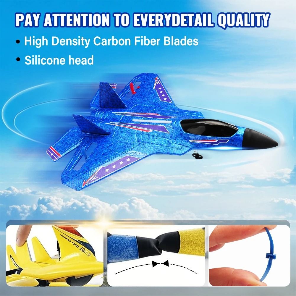 Remote Control Foam Jet Aircraft with LED Lights