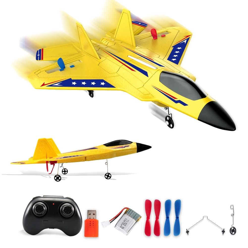 Remote Control Foam Jet Aircraft with LED Lights