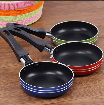Mini Non Stick Frying Pan Small Steel Cookware for Eggs and Sauces