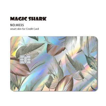 Magic Shark Holographic Skull Panda Sticker for Cards