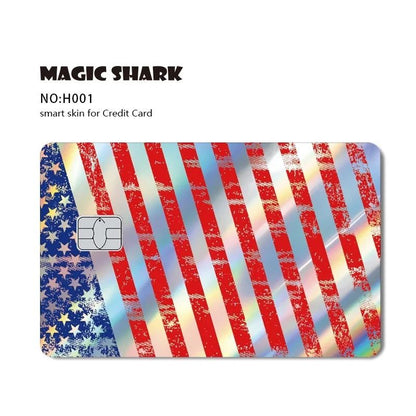 Magic Shark Holographic Skull Panda Sticker for Cards