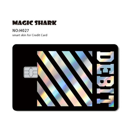 Magic Shark Holographic Skull Panda Sticker for Cards