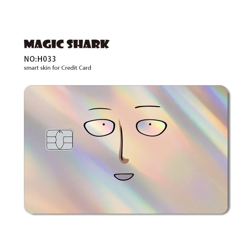 Magic Shark Holographic Skull Panda Sticker for Cards