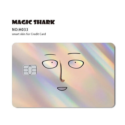 Magic Shark Holographic Skull Panda Sticker for Cards