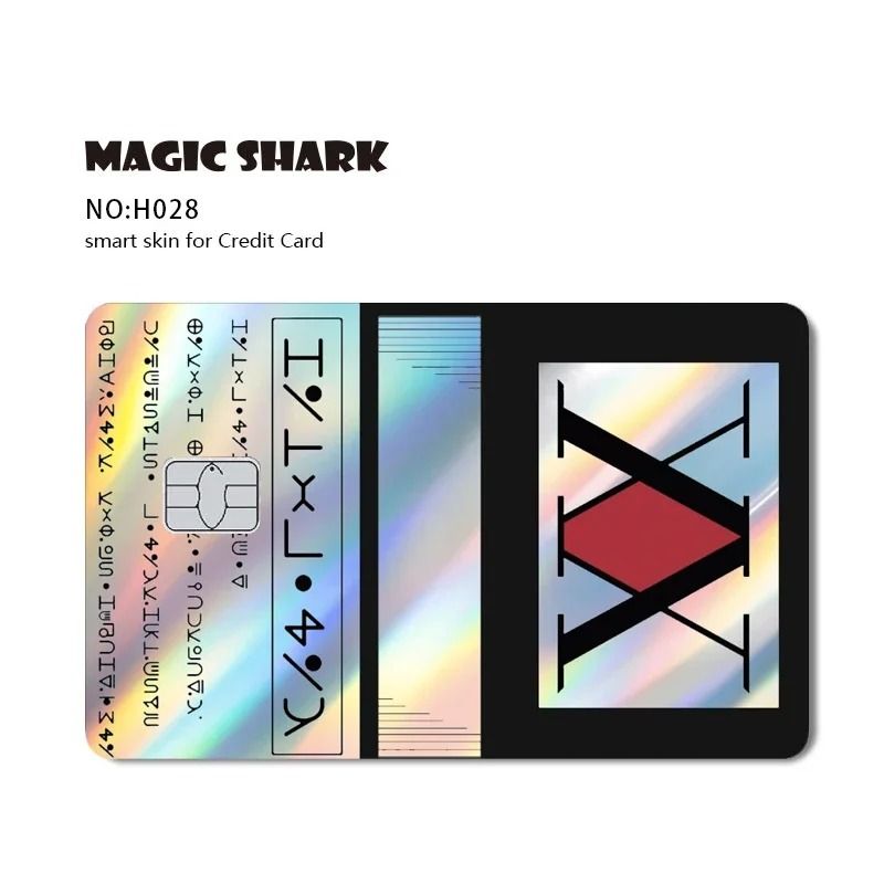 Magic Shark Holographic Skull Panda Sticker for Cards