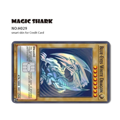 Magic Shark Holographic Skull Panda Sticker for Cards