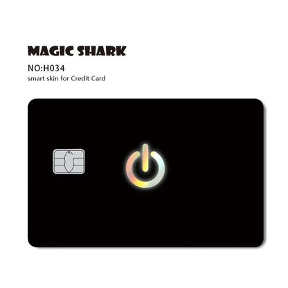 Magic Shark Holographic Skull Panda Sticker for Cards