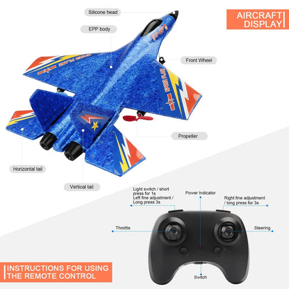 ANSIR SU27 RC Glider with LED Lights