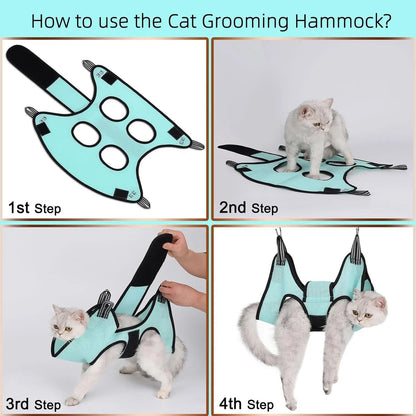 Pet Grooming Hammock Helper for Cats and Dogs