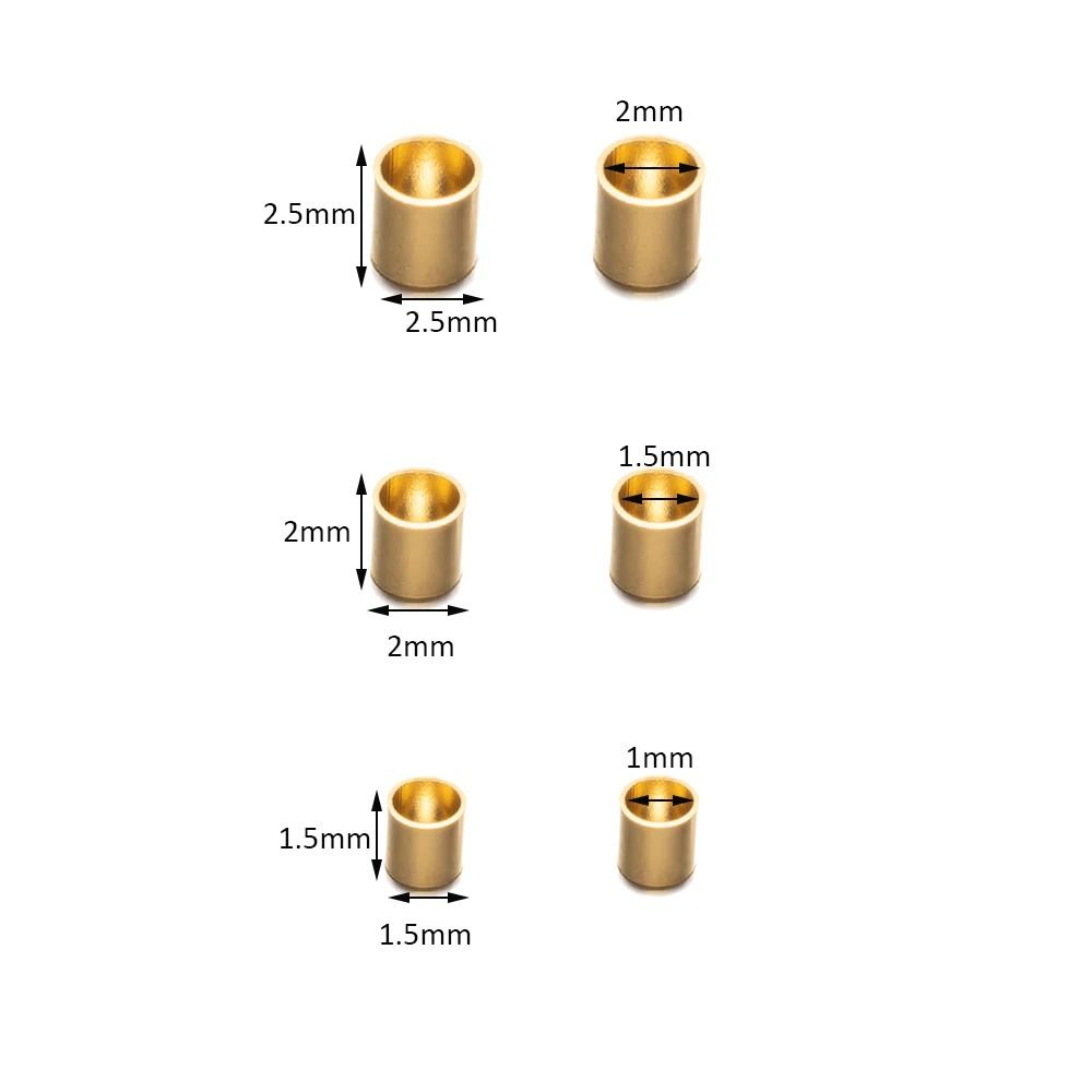 Stainless Steel Crimp Tube Beads 100 pcs