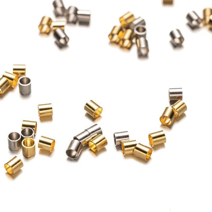 Stainless Steel Crimp Tube Beads 100 pcs