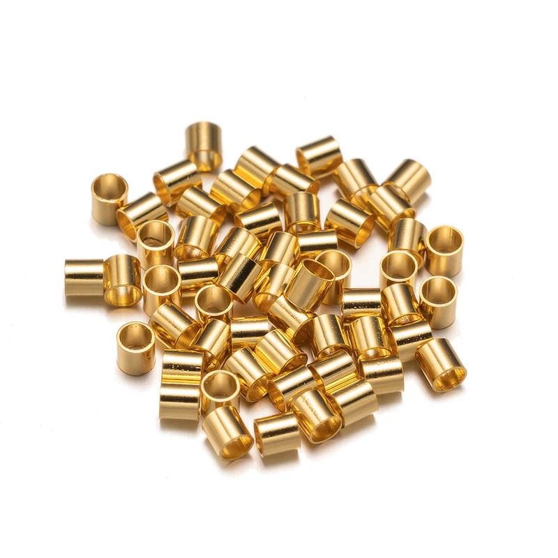 Stainless Steel Crimp Tube Beads 100 pcs