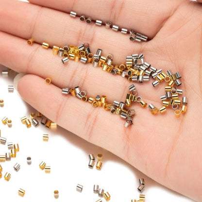 Stainless Steel Crimp Tube Beads 100 pcs