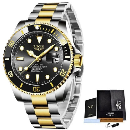 Luxury Diver Watch 30 ATM Waterproof with Date Display