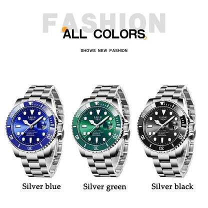 Luxury Diver Watch 30 ATM Waterproof with Date Display