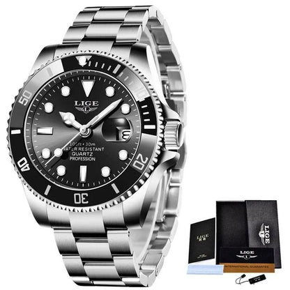 Luxury Diver Watch 30 ATM Waterproof with Date Display