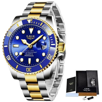 Luxury Diver Watch 30 ATM Waterproof with Date Display