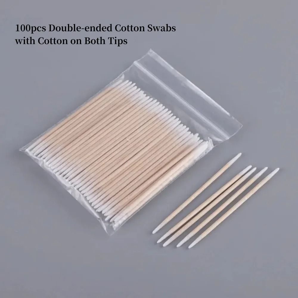 Wood Cotton Nail Clean Sticks for Manicure