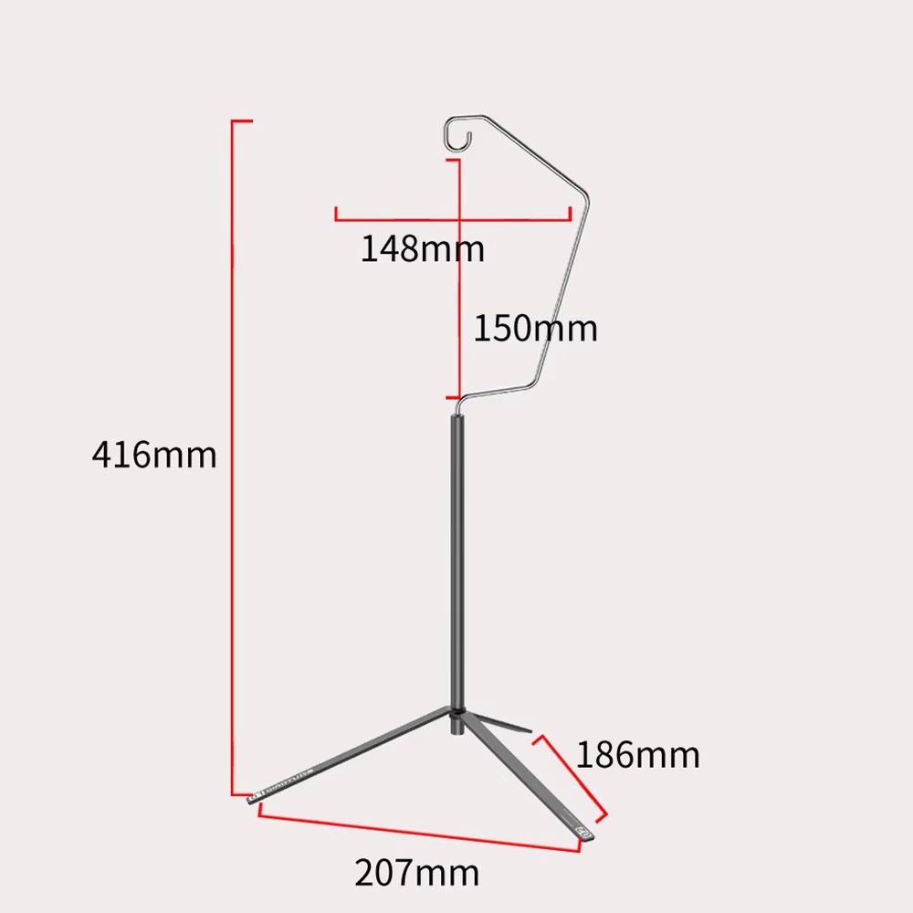 TARKA Ultralight Lantern Stand – Portable Tabletop Light Holder and Detachable Outdoor Camping Lantern Hanger
