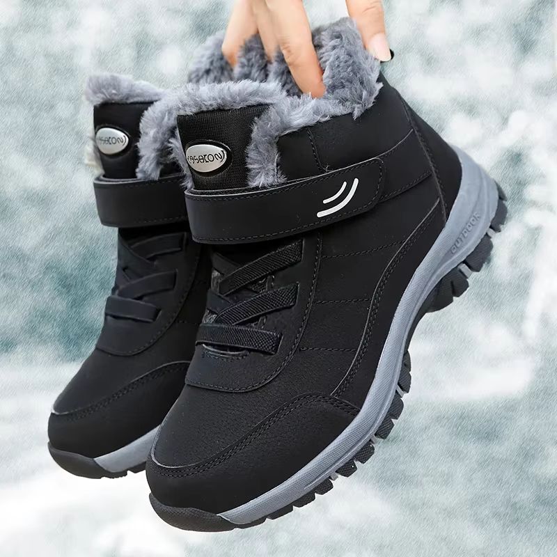 Women's Winter Snow Boots – Warm Fur Lined Platform Ankle Boots with Non-Slip Sole for Outdoor Hiking & Everyday Comfort