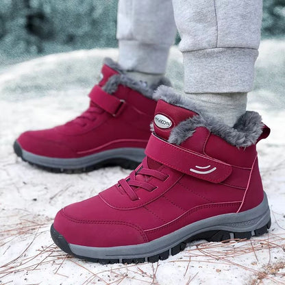 Women's Winter Snow Boots – Warm Fur Lined Platform Ankle Boots with Non-Slip Sole for Outdoor Hiking & Everyday Comfort