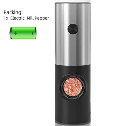 Electric Automatic Salt & Pepper Grinder with LED Light and Adjustable Coarseness