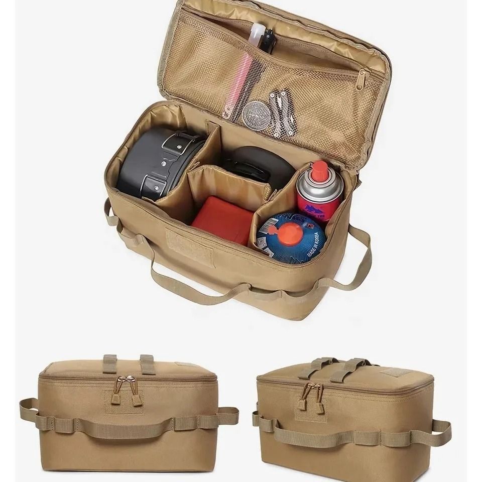 Outdoor Camping Gas Tank Storage Bag with Large Capacity for Tools and Cookware