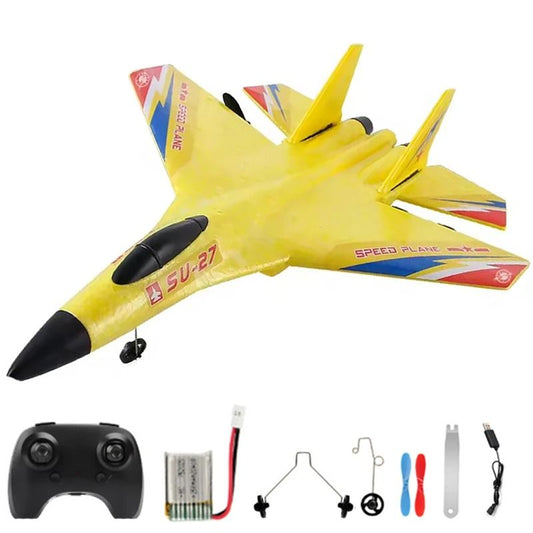 Remote Control Airplane with Gyro Stabilizer and Night Lights
