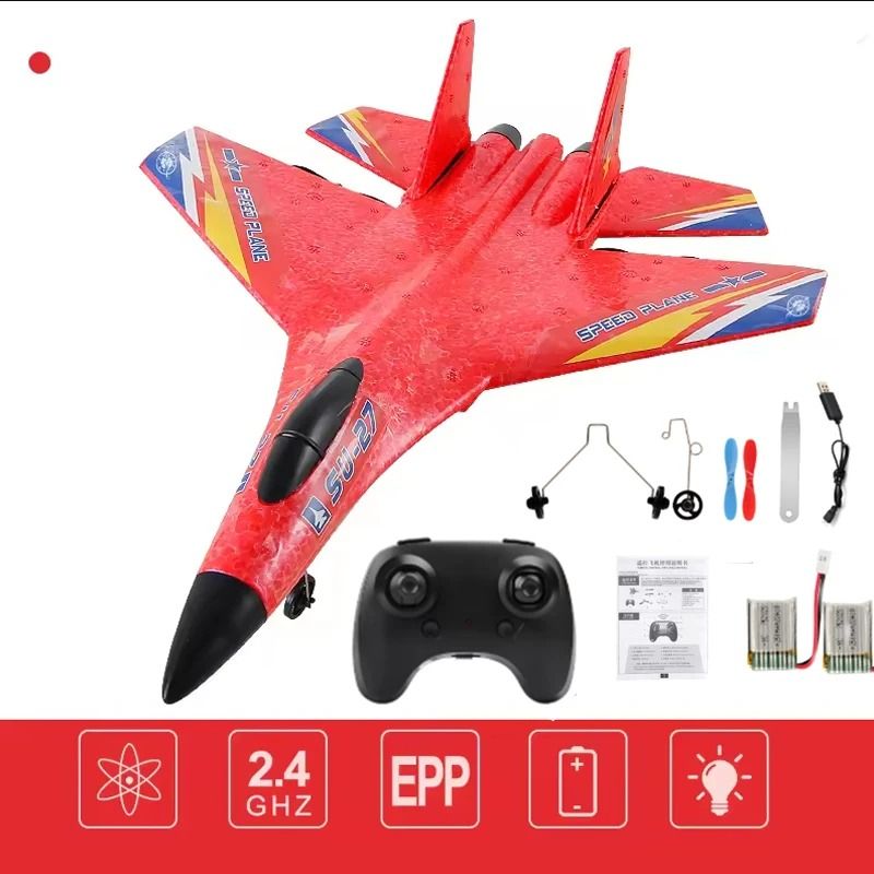 Remote Control Airplane with Gyro Stabilizer and Night Lights