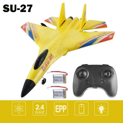 Remote Control Airplane with Gyro Stabilizer and Night Lights