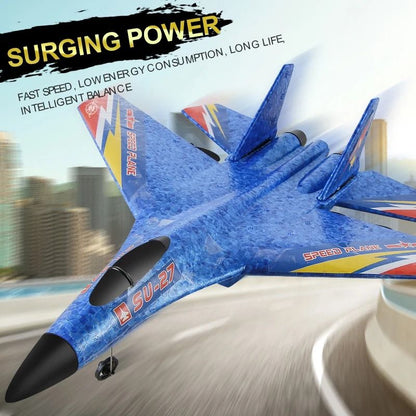 Remote Control Airplane with Gyro Stabilizer and Night Lights