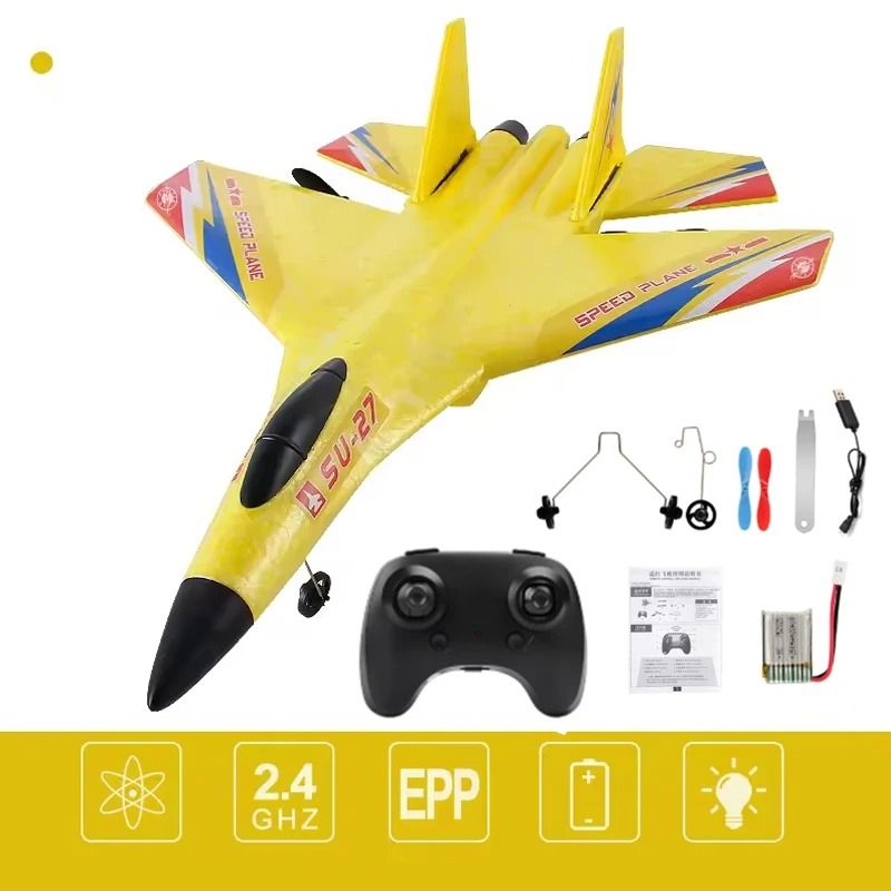 Remote Control Airplane with Gyro Stabilizer and Night Lights