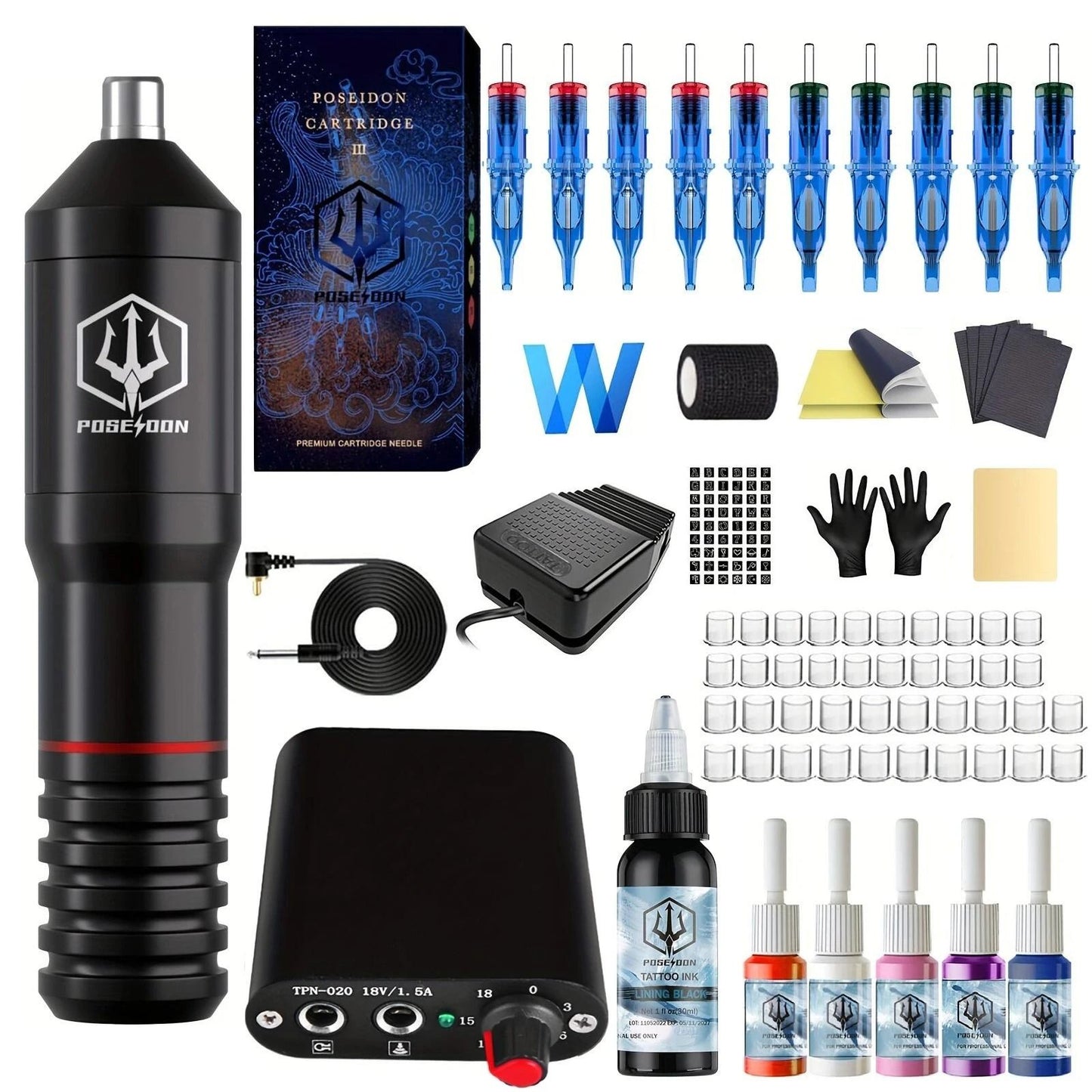 Professional Tattoo Pen Kit for Permanent Makeup and Body Art