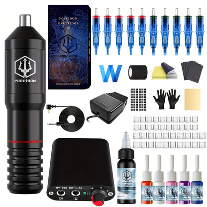 Professional Tattoo Pen Kit for Permanent Makeup and Body Art