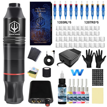Professional Tattoo Pen Kit for Permanent Makeup and Body Art