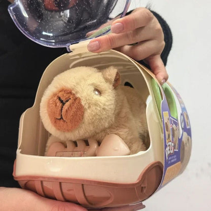Electric Capybara Walking Plush Toy with Sound for Kids