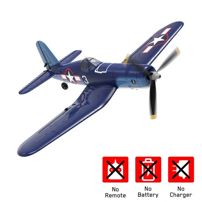 F4U Corsair RC Airplane 2.4GHz 4 Channel RTF Remote Control Plane with One Key Aerobatic Function