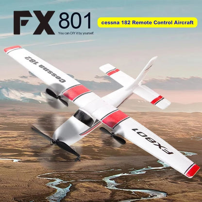 SkyGlide FX801 RC Plane – EPP Foam 2.4G 2CH Fixed-Wing Remote Control Airplane for Kids & Beginners